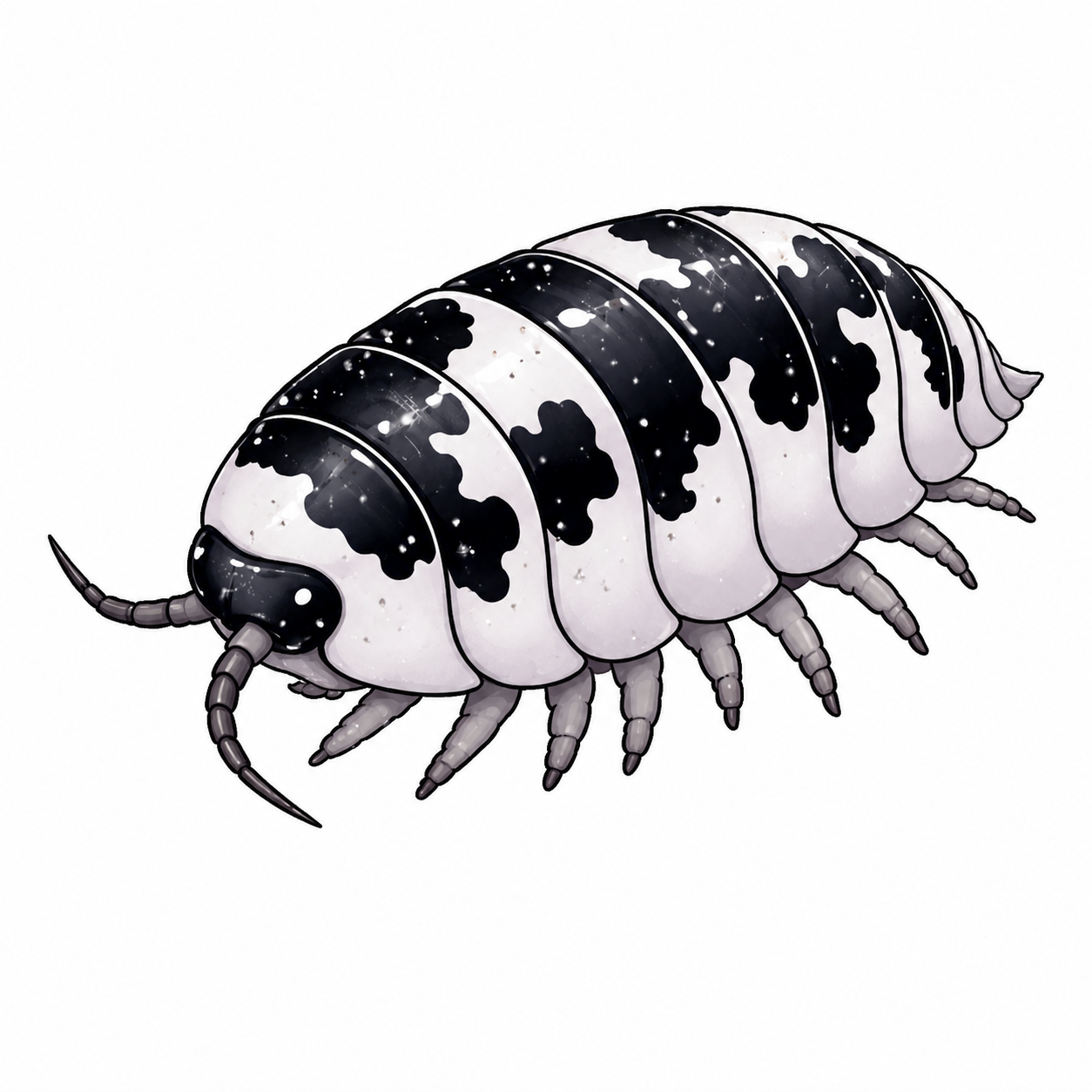 Dairy Cow Isopod sticker - Drift ( 3X2 )