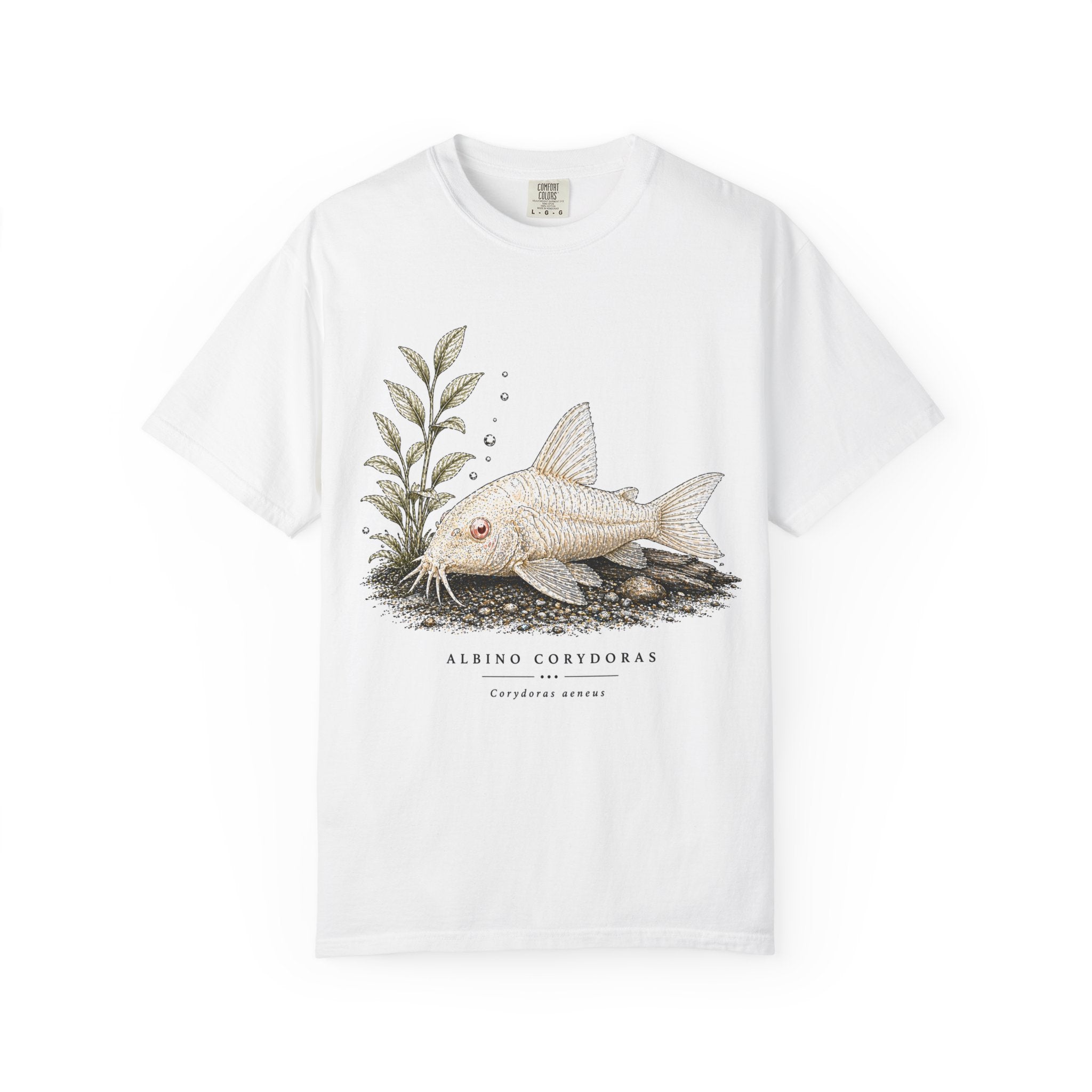 Albino Corydoras Illustration T-shirt