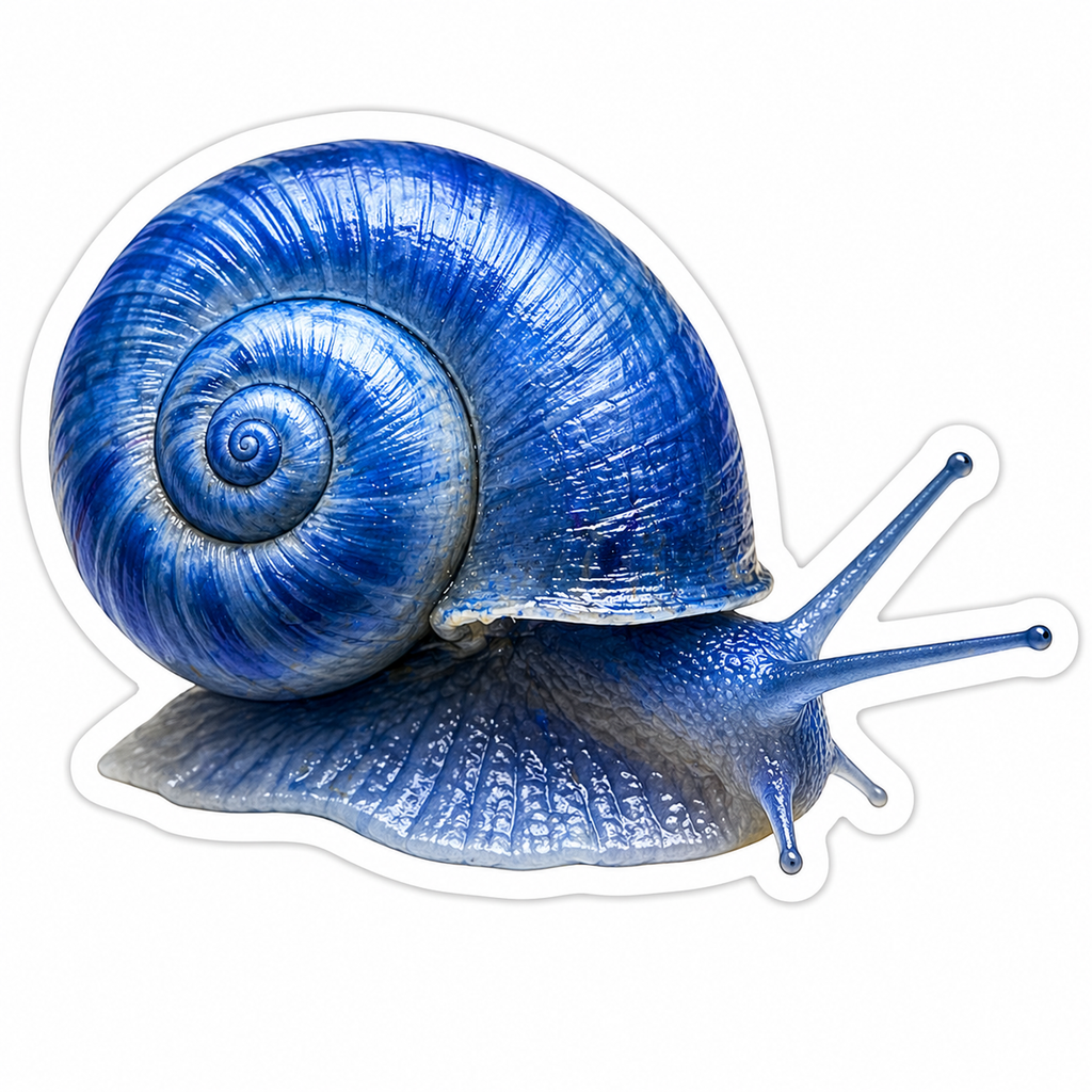 Blue Mystery Snail Stcker - Drift ( 3 X 2 )