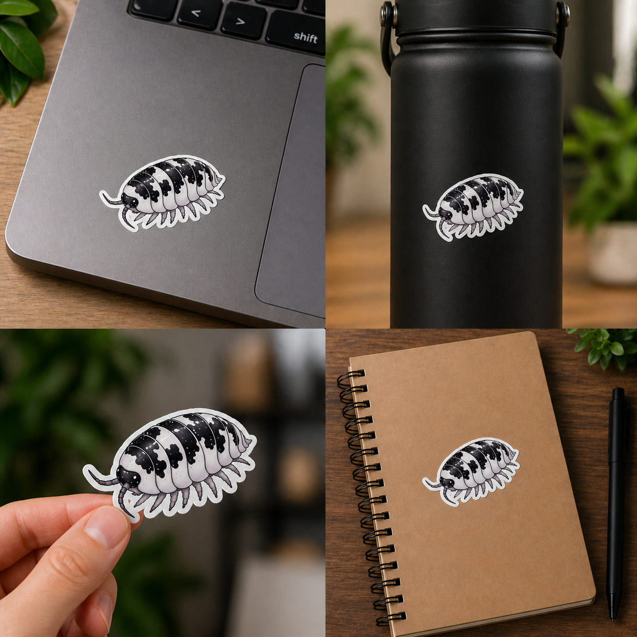 Dairy Cow Isopod sticker - Drift ( 3X2 )