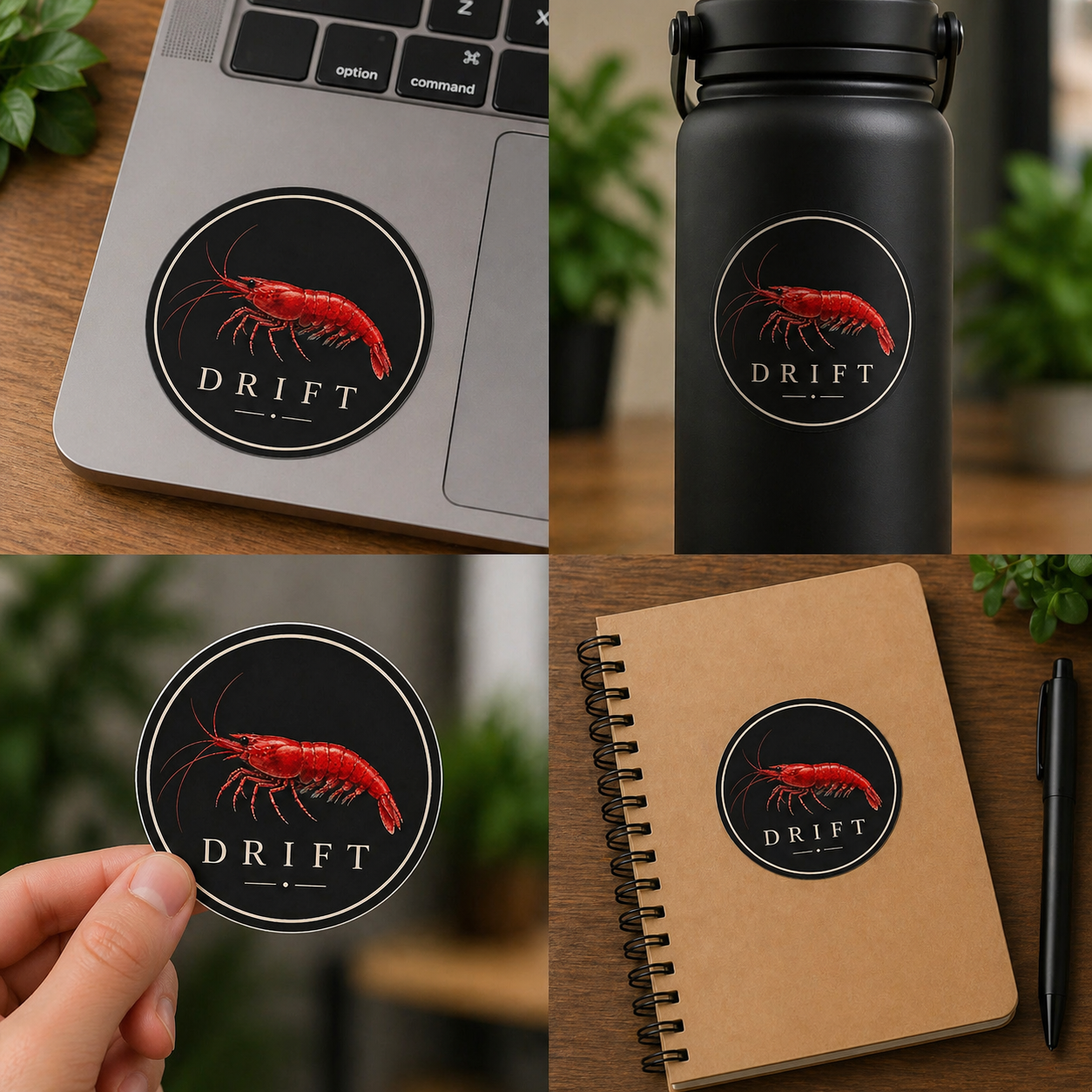Drift Shrimp Sticker ( 3" )